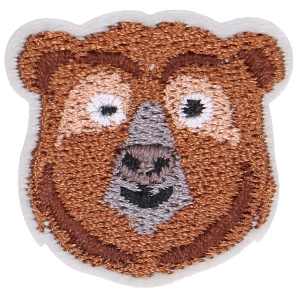 Broche beer, 3 x 3 cm