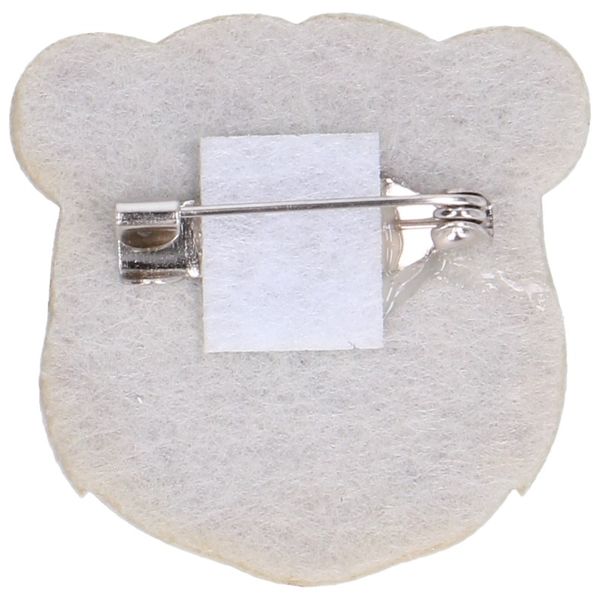 Broche beer, 3 x 3 cm