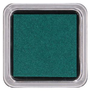 Ink pad, dark green, 5 x 5 cm