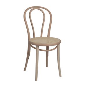 Chair 18, beech, untreated, wicker seat
