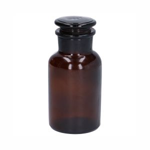 Pot à pharmacie, verre, brun, Ø 7 x 14,5 cm