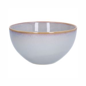 Bowl reactive glaze, stoneware, grey, Ø 13,5 cm