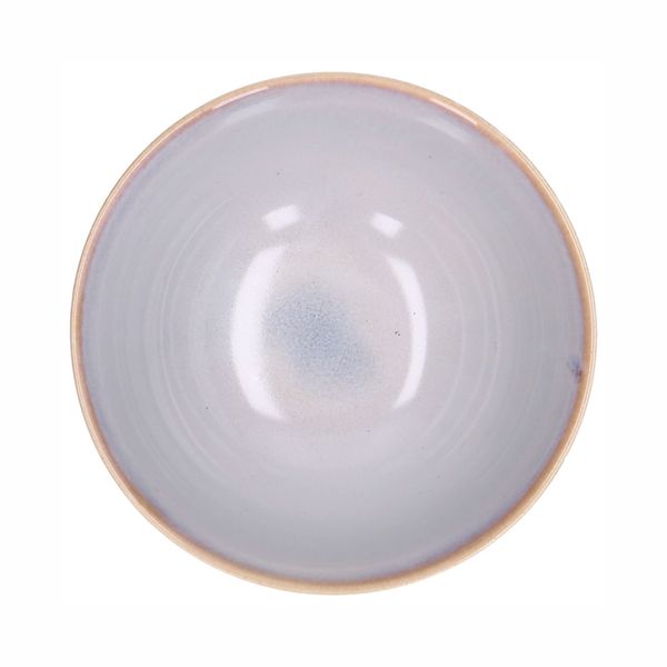 Schaal reactieve glazuur, steengoed, grijs, Ø 13,5 cm