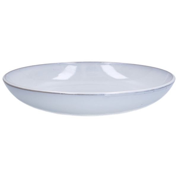 Schaal reactieve glazuur, steengoed, grijs, Ø 31 cm