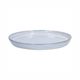 Reactive glaze plate, stoneware, grey, Ø 20.5 cm