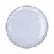 Reactive glaze plate, stoneware, grey, Ø 20.5 cm