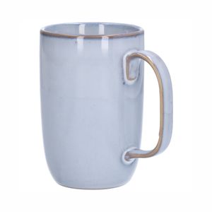 Mug high reactive glaze, stoneware, grey, 12 cm