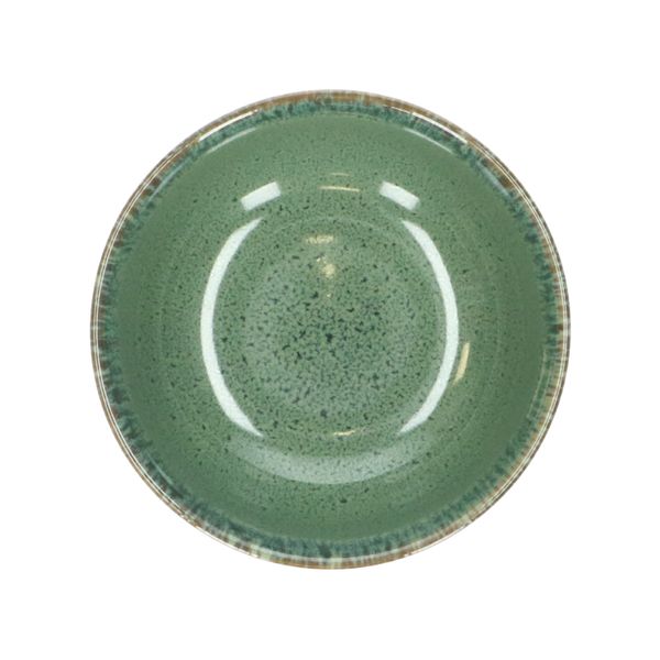 Bowl reactive glaze, stoneware, green, Ø 10,8 cm