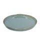 Reactive glaze plate, stoneware, green, Ø 20.5 cm