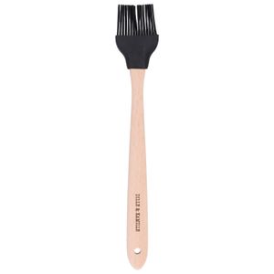 Pastry brush, beech and silicone, black, 29 cm