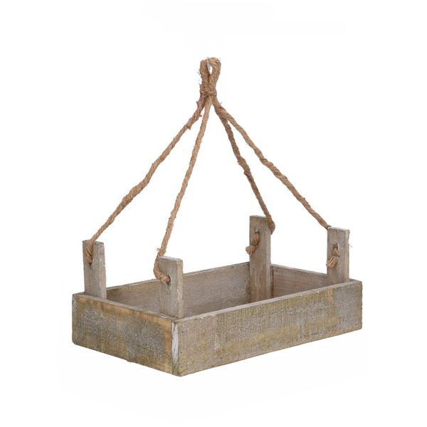 Cagette mangeoire, bois, 25 x 15 cm