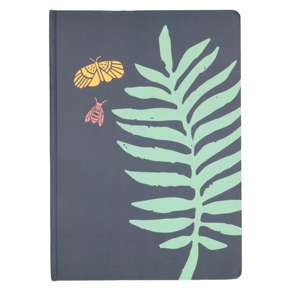 Notitieboek, blad met vlinder, 29,7 x 21 cm