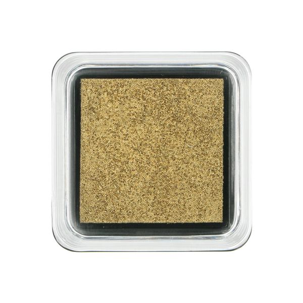 Stempelkussen, goud, 5 x 5 cm