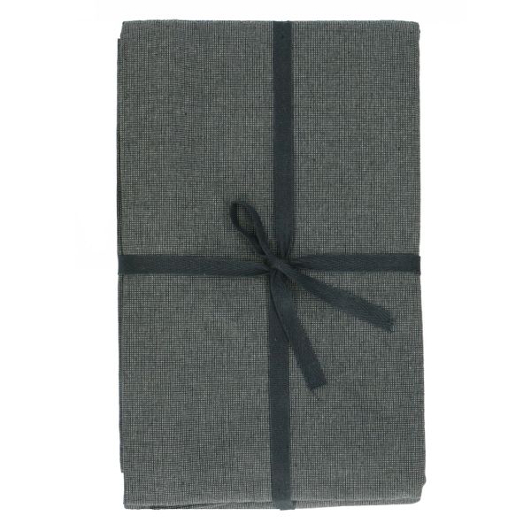 Tafelkleed rond, GOTS bio-katoen, antraciet,Ø 180 cm