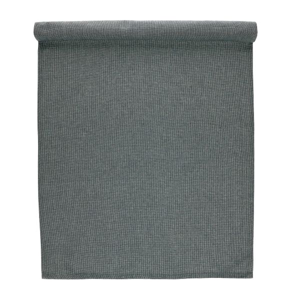 Table runner, GOTS organic cotton, anthracite, 50 x 150 cm