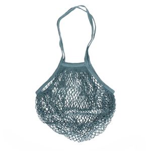 Net bag, cotton, sea-blue, 35 x 35 cm