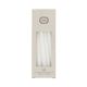 Bougies de tables fines, blanc, 17 cm, par 10