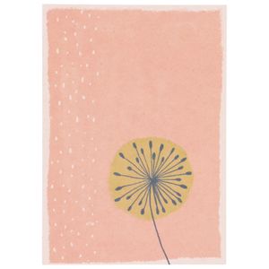 Kaart, plantaardig papier, paardenbloem, 14,8 x 10,5 cm