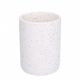 Cup, ceramic, white speckled, ⌀ 7,7 cm