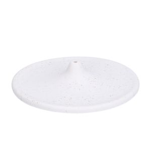 Incense-holder, ceramic, white speckled, ⌀ 10 cm