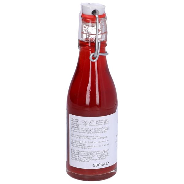 Siroop, aardbei/verbena, biologisch, 200 ml