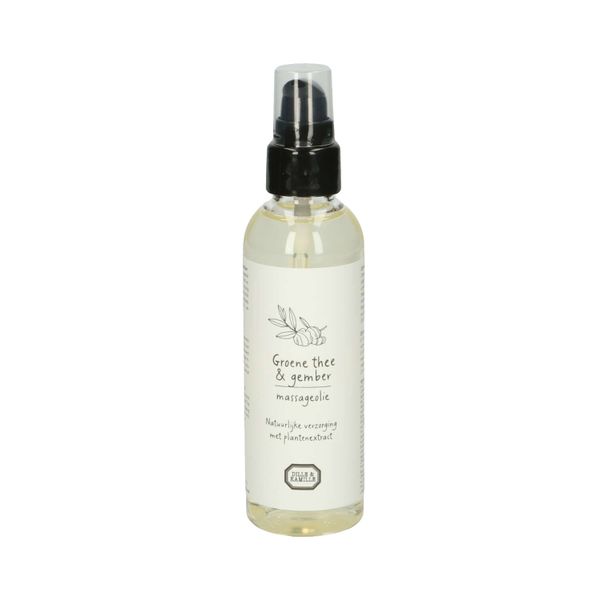Huile de massage, thé vert & gingembre, 100 ml