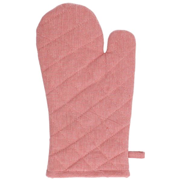 Ovenwant, bio-katoen, oud roze gemêleerd