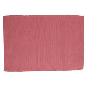 Place mat, cotton rib, ancient pink, 35 x 50 cm