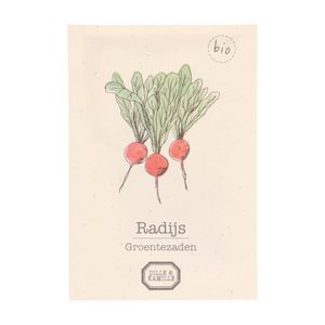 Vegetable seeds, organic, radish