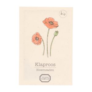 Bloemzaden, biologisch, klaproos, 0.5 gr