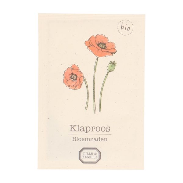 Bloemzaden, biologisch, klaproos, 0.5 gr, 0.5 g