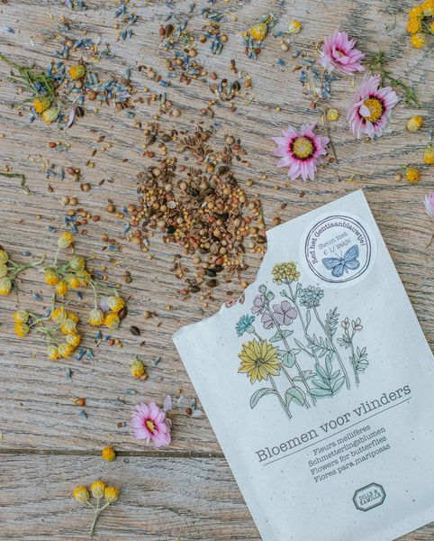 Seed mixture, organic, edible flowers