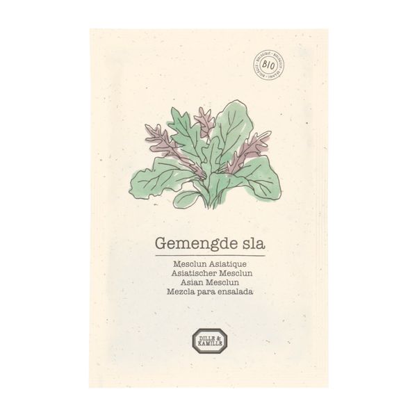 Mélange de graines biologiques, salade