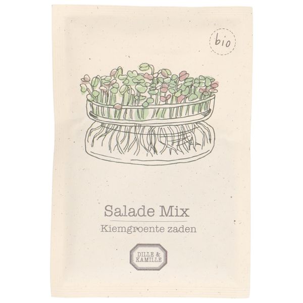Kiemgroente, biologisch, salade mix