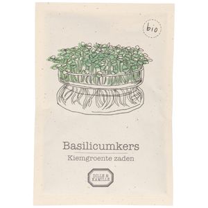 Graines germées, biologique, basilic
