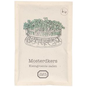 Kiemgroente, biologisch, mosterdkers