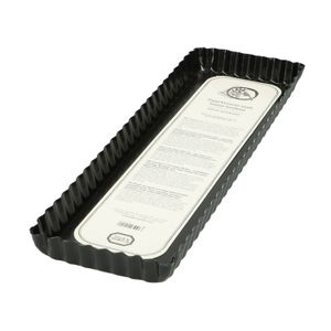 Metal loose bottom cake pan, 35 x 11 cm