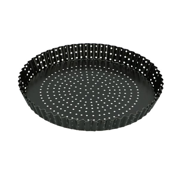 Quichevorm met gaatjes, metaal, Ø 24 cm