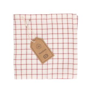 Dishcloth, organic cotton, ancient pink/white chequered, 40 x 40 cm