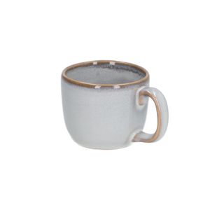 Espresso cup reactive glaze, stoneware, grey