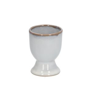 Egg cup reactive glaze, stoneware, grey