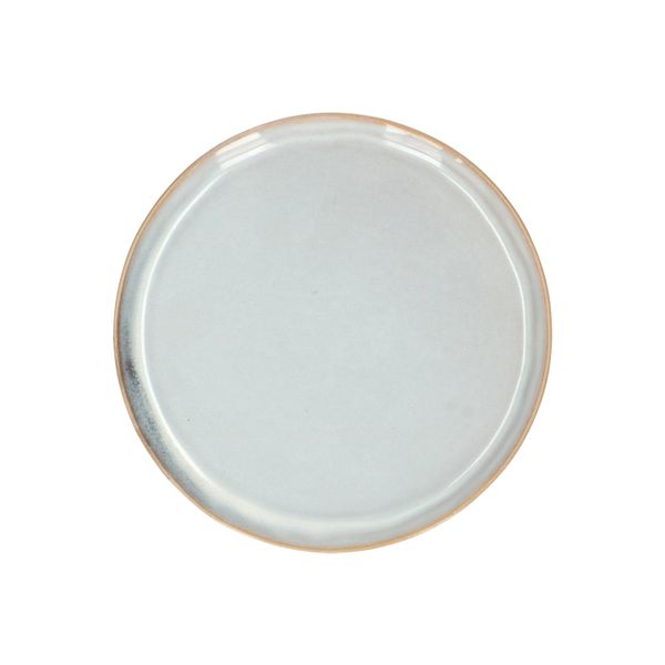 Pastry plate reactive glaze, stoneware, grey, Ø 15 cm