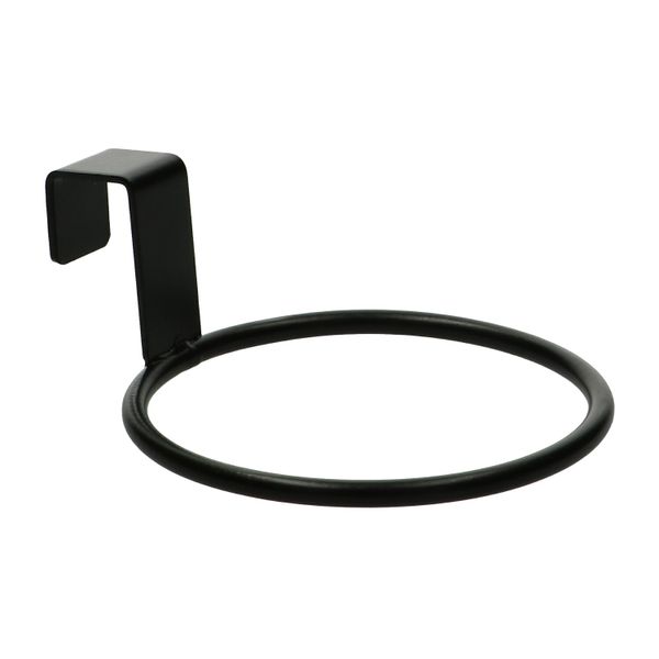 Flowerpot ring, metal, black, Ø 10.3 cm