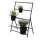 Plant rack, metal, black