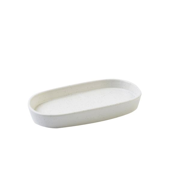 Porte-objets, porcelaine, blanc moucheté