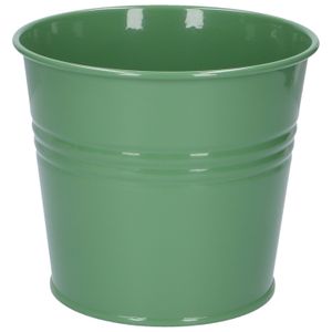 Plant pot, zinc, green, ⌀ 16.7 cm