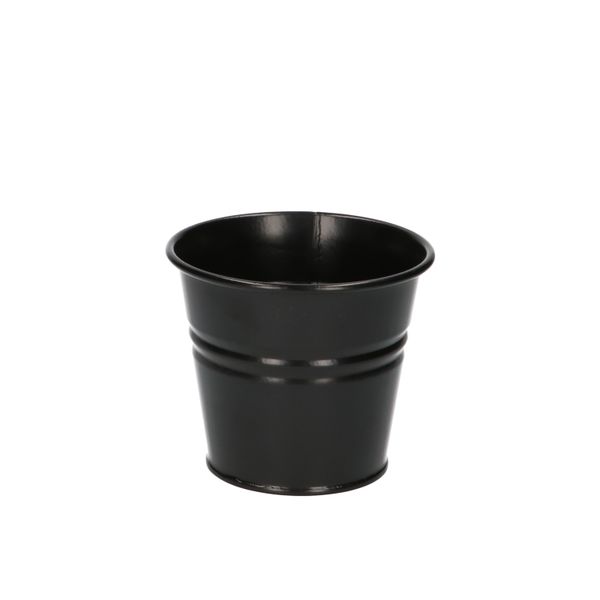 Plant pot, zinc, matt black, ⌀ 11 cm