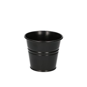Plant pot, zinc, matt black, ⌀ 11 cm