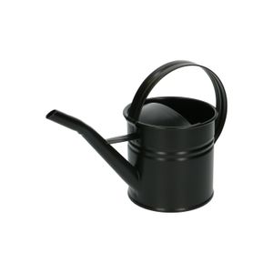 Watering can, zinc, matt black, 0.9 l