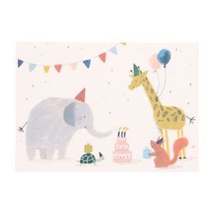 Card, animal party